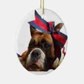 Boxerhundeverzierung Keramikornament (Rechts)