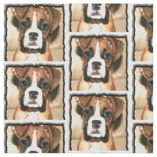 Boxerhundgewohnheits-Gewebe Stoff (Nahaufnahme)