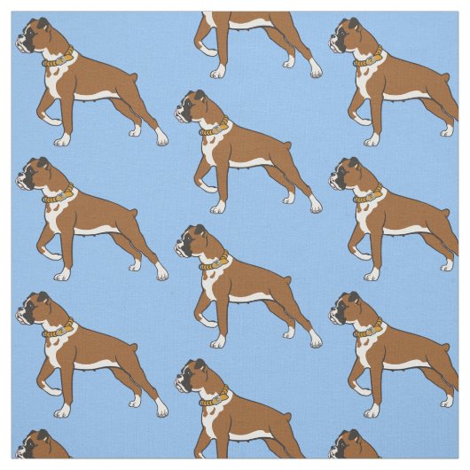 Boxerhundrasse Stoff (Muster)