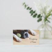 BoxerhundVisitenkarten Visitenkarte (Stehend Vorderseite)