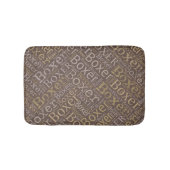 Boxerhundwort-Kunst Badematte (Vorderseite)