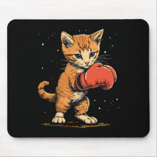 Boxerkatze auf Boxen Männer Frauen Kinder Mousepad