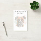 Boxerliebhaber-monogrammierter Hund Post-it Klebezettel (Büro)