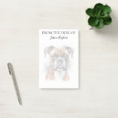 Boxerliebhaber monogrammierter Hund Post-it Klebezettel (Büro)