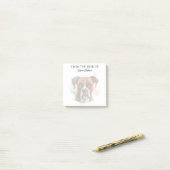 Boxerliebhaber monogrammierter Hund Post-it Klebezettel (Auf Schreibtisch)