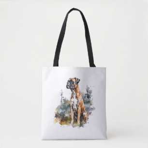 BoxerLoveArt Vibrant Wasserfarben Malerei auf Loya Tasche