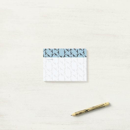 Boxermuster Post-it Klebezettel (Auf Schreibtisch)