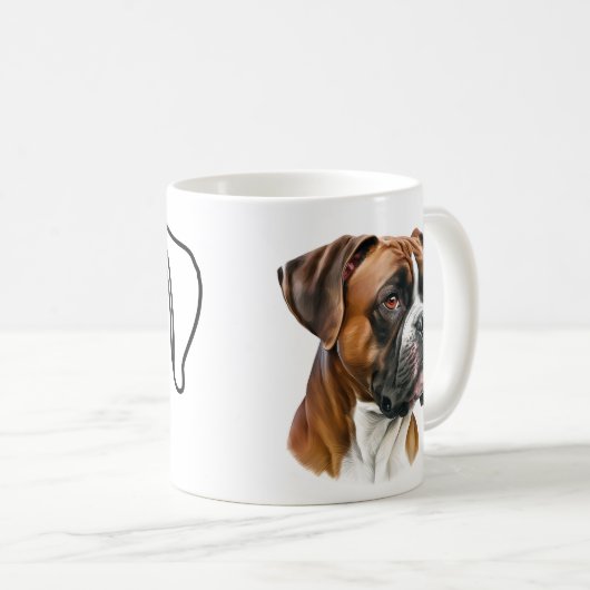 Boxermutter-Tasse Kaffeetasse (VorderseiteRechts)