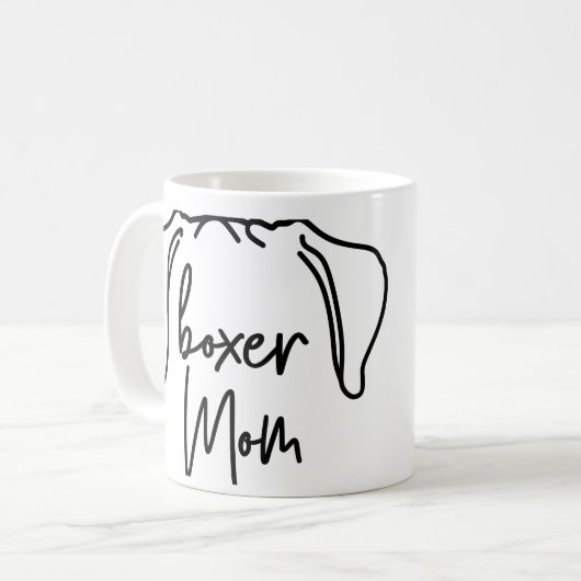 Boxermutter-Tasse Kaffeetasse (Vorderseite Links)