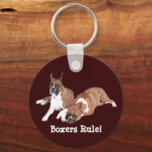 Boxers Rule Schlüsselanhänger (Vorderseite)