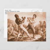 Boxers von Gericault Fine Art Lithograph Postkarte (Vorne/Hinten)
