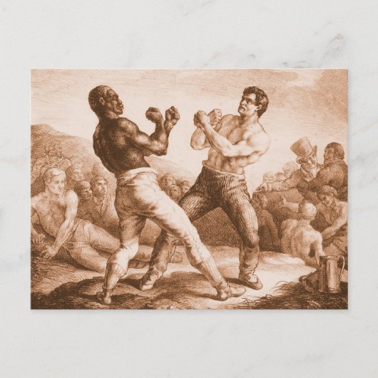 Boxers von Gericault Fine Art Lithograph Postkarte (Vorderseite)