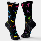 Boxersocken Muster Regenbogen Socken (Gewinkelt)