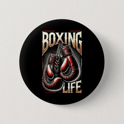 Boxertraining für sportliche Boxer Button (Vorderseite)