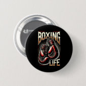 Boxertraining für sportliche Boxer Button (Vorne & Hinten)