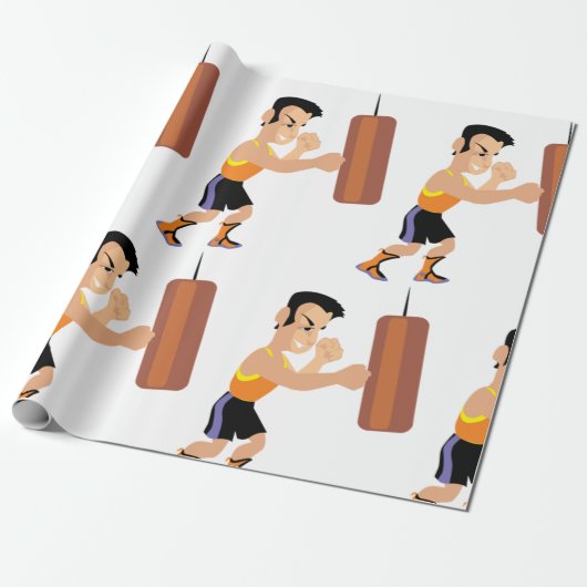 Boxertraining mit Stanzbeutel Geschenkpapier (Ungerollt)