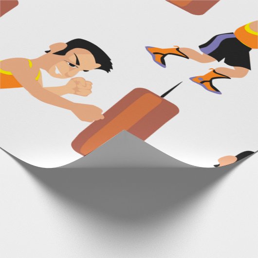 Boxertraining mit Stanzbeutel Geschenkpapier