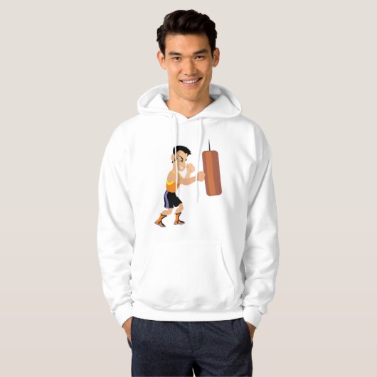 Boxertraining mit Stanzbeutel Hoodie (Vorne ganz)