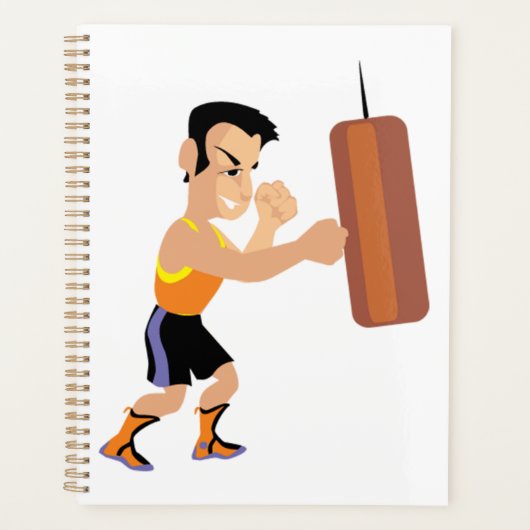 Boxertraining mit Stanzbeutel Planer (Vorderseite)