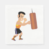 Boxertraining mit Stanzbeutel Serviette (Vorderseite)