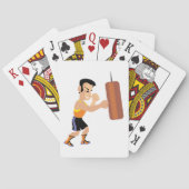 Boxertraining mit Stanzbeutel Spielkarten (Rückseite)