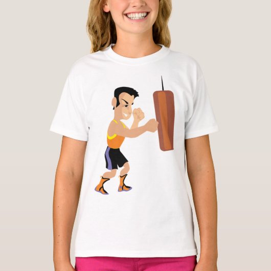 Boxertraining mit Stanzbeutel T-Shirt (Vorderseite)