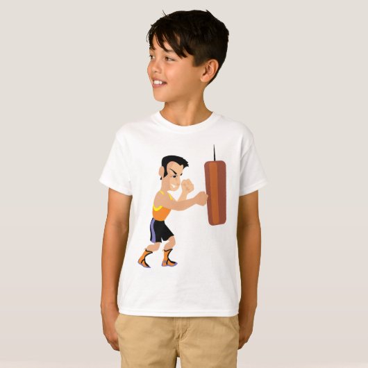 Boxertraining mit Stanzbeutel T-Shirt (Vorne ganz)