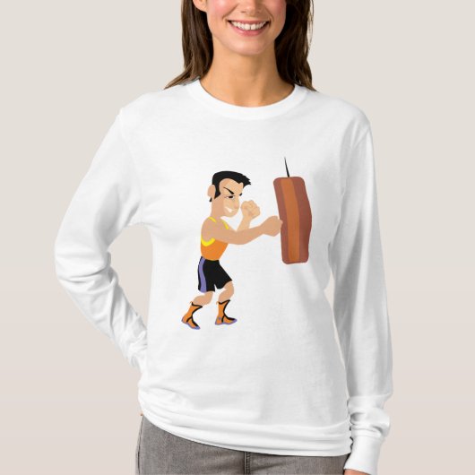 Boxertraining mit Stanzbeutel T-Shirt (Vorderseite)