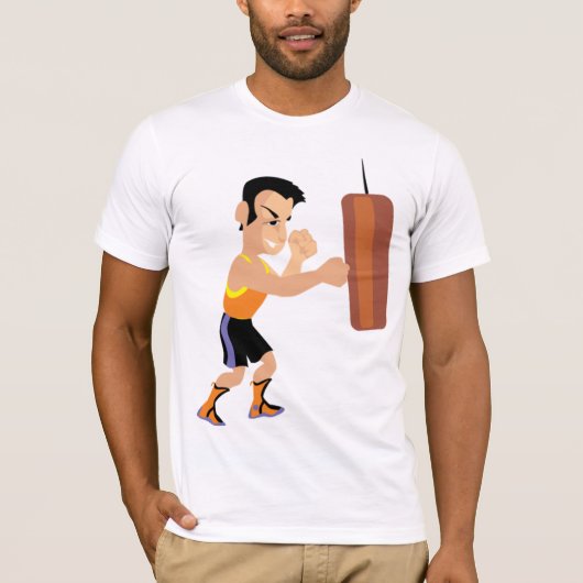 Boxertraining mit Stanzbeutel T-Shirt (Vorderseite)