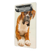 Boxerwelpe auf Elfenbeincremehintergrund Mini Klemmbrett (Gewinkelt2)
