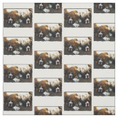Boxerwelpe Gewohnheits-Gewebe Stoff (Muster)