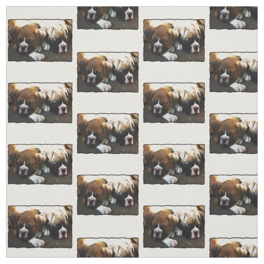 Boxerwelpe Gewohnheits-Gewebe Stoff (Muster)