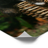 Boxerwelpen im Korb Poster (Ecke)