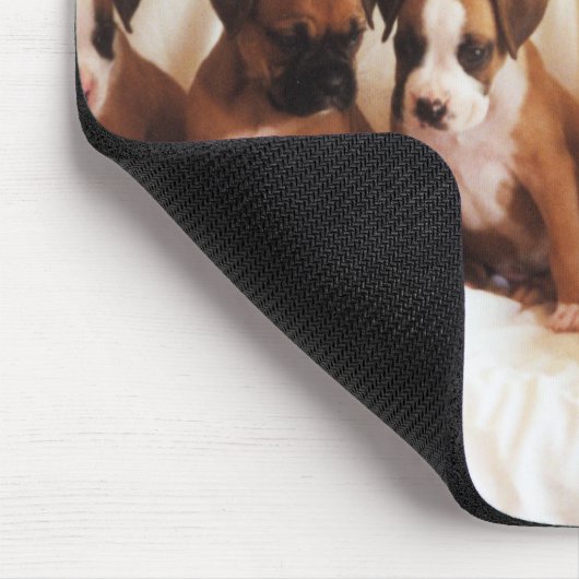 Boxerwelpen-Mausunterlage Mousepad (Ecke)