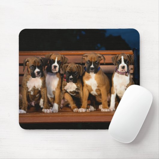 Boxerwelpen-Mausunterlage Mousepad (Mit Mouse)