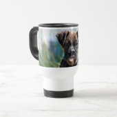 Boxerwelpen-Reise-Tasse Reisebecher (Vorderseite Links)