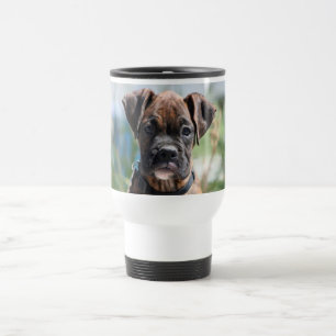 Boxerwelpen-Reise-Tasse Reisebecher