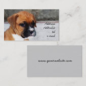 Boxerwelpen-Visitenkarte Visitenkarte (Vorne/Hinten)