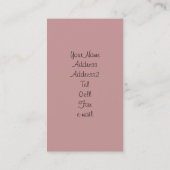 Boxerwelpen-Visitenkarten Visitenkarte (Rückseite)