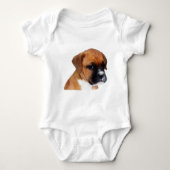 Boxerwelpenbaby Baby Strampler (Vorderseite)