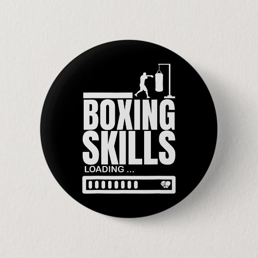 Boxfähigkeiten Laden Funny Boxer Button (Vorderseite)