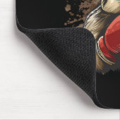 Boxfauler mit Boxhandschuhen Kickboxen Lustig B Mousepad (Ecke)