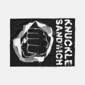 Boxfaustpunch Knuckle Sandwich Boxer Fighter Fleecedecke (Vorderseite (Horizontal))