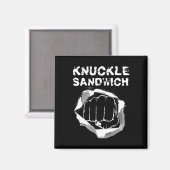 Boxfaustpunch Knuckle Sandwich Boxer Fighter Magnet (Vorderseite/Rückseite)