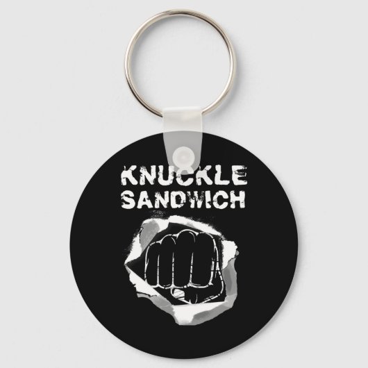 Boxfaustpunch Knuckle Sandwich Boxer Fighter Schlüsselanhänger (Vorderseite)