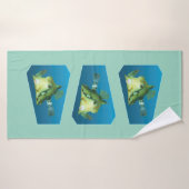 Boxfish - Designgradientenblauer Hintergrund | Badehandtuch (Badehandtuch)