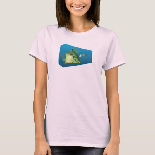 Boxfish - Designgradientenblauer Hintergrund | T-Shirt (Vorderseite)