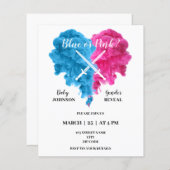 Boxgeschlecht enthüllt Party Einladungen (Vorne/Hinten)