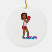 BoxGirl Keramik Ornament (Vorne)