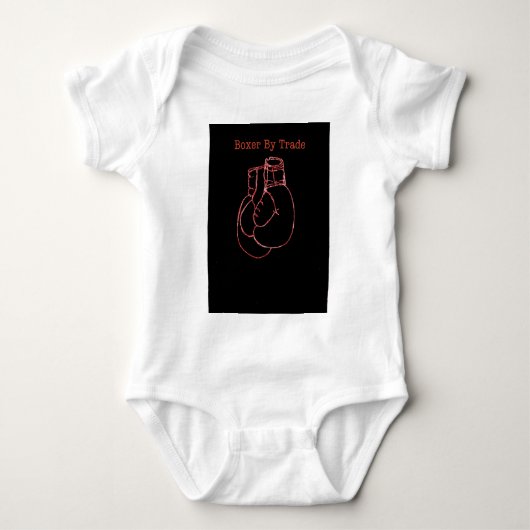 Boxgloves Fight Fan Geschenk oder Weihnachten Baby Strampler (Vorderseite)